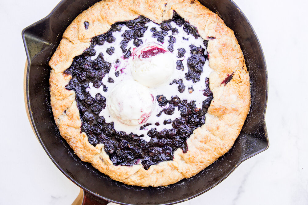 Trader Joe's Tuesday: 6-Ingredient Blueberry Cheesecake Skillet Pie