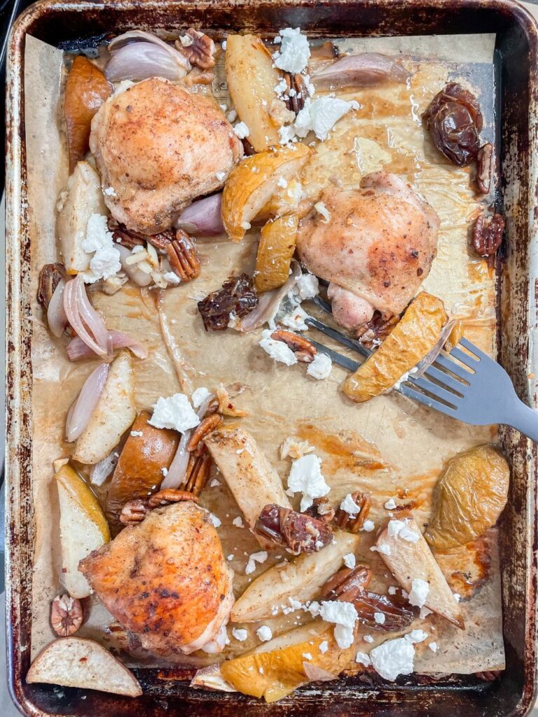 Roasted Chicken and Pears